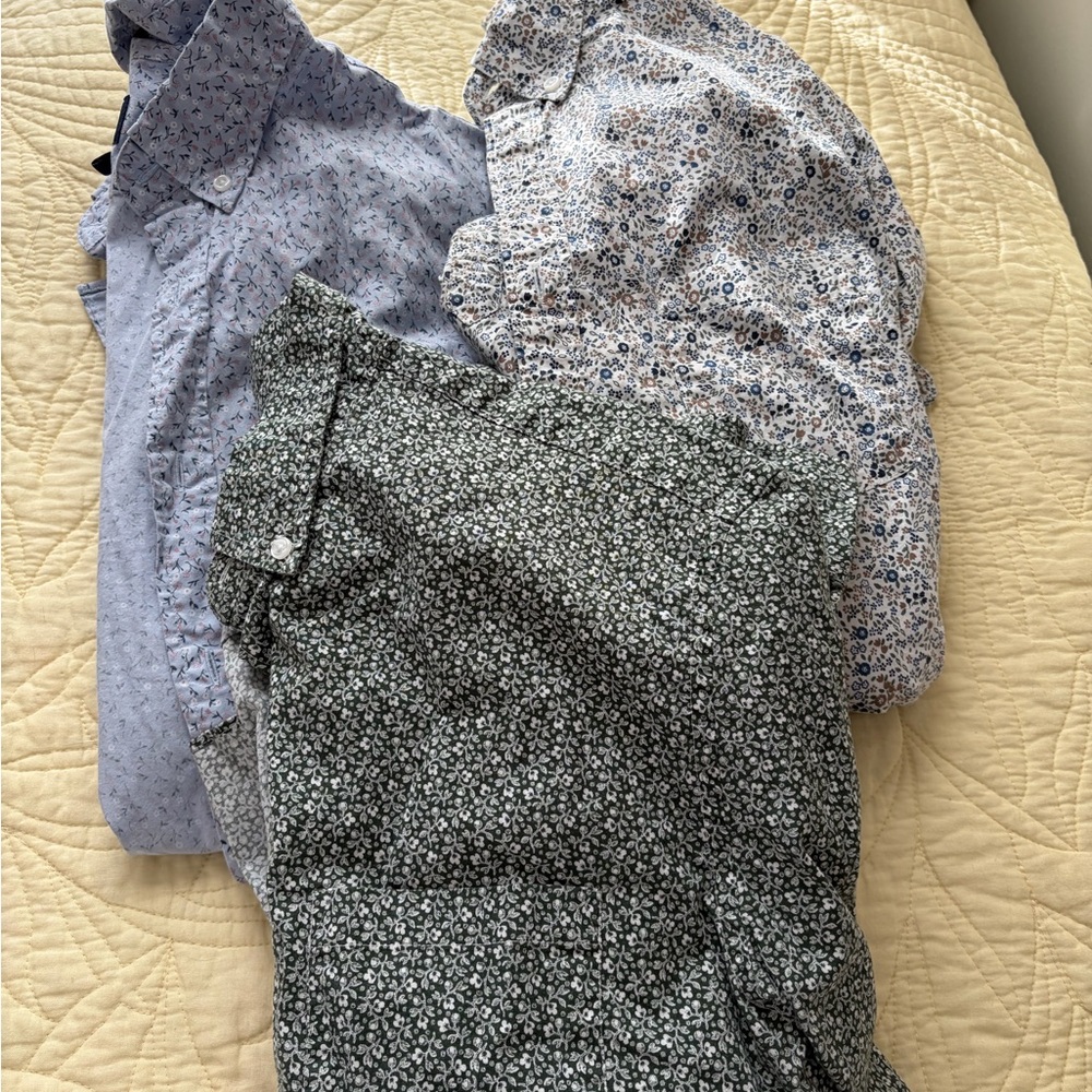 Floral button down bundle J. Crew Slim Untucked Floral shirts